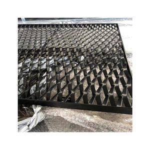 4ft x 8ft מורחבת יהלום בטיחות חוט פלדה גליונות מתכת מגולוון ארוג מחורר עבור קישוט קיר מדף - Product Image 4