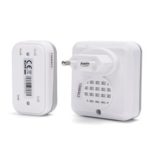 Timbre sans fil auto-alimenté, couleur argentée, avec connexion CA, idéal pour faciliter la communication à la maison ou en entreprise - Product Image 3