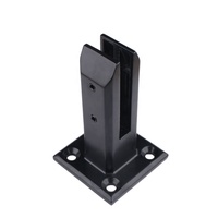 Klep Kaca Stainless Steel Hitam, Kolam Renang, Pagar Balkon, Klep, Susur Pagar, Warna Hitam
