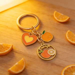 Wholesale New Fashion Fruit Design Zinc Alloy Custom Waterproof Keychain Watermelon Orange Apple Strawberry Car <strong>Key</strong> <strong>Ring</strong> <strong>Bag</strong> - Product Image 3