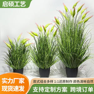 Plantes artificielles en pot de type Gourd Grass, haute simulation réaliste, 70cm, 90cm, 120cm, pour décoration intérieure et accessoires de mariage - Product Image 2