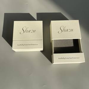 Boîtes cadeaux texturées haut de gamme pour bijoux avec logo personnalisé en feuille d'or, emballage pour boucles d'oreilles, colliers, bagues, boîtes en carton, boîtes en papier - Product Image 6