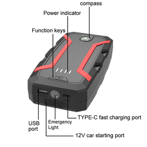 Démarreur de <span class=keywords><strong>Voiture</strong></span> 1000A de Pointe 22200mWh 12V Lithium Polymère, <span class=keywords><strong>Batterie</strong></span> d'Appoint Auto, Boîtier de Démarrage Rapide, Chargeur Intelligent, Câbles de Démarrage Rapide - Product Image 5