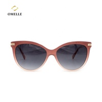 OMELLE Lunettes de soleil à monture dorée pour femmes avec lentilles UV400 Lunettes de soleil surdimensionnées originales Diamond Detail Temple Ready Ship