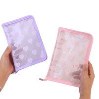 Organiseur A6 personnalisable en maille de dentelle avec couverture PVC détachable, créatif, à 6 anneaux, porte-certificats, carnet de notes et agenda