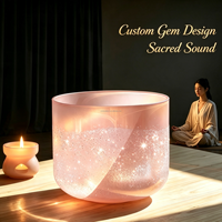 Bol chantant en cristal d'alchimie Sacral Exquisite Stellar Divine Power Stress Vibration Root Serene Lunar Professional Quartz Bowl
