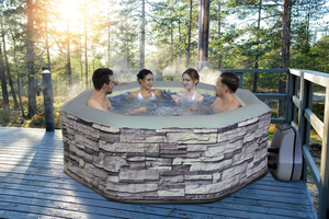 อ่างสปาเป่าลมขนาด4-6คนอ่างอาบน้ำสำหรับผู้ใหญ่อ่างสปาแบบฟองสำหรับผู้ใหญ่ - Product Image 6