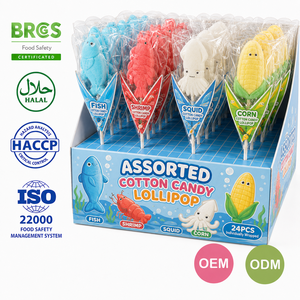 Bonbons gélifiés en vrac en forme de poisson et <span class=keywords><strong>crevette</strong></span>, certifiés BRC, en boîte, vente en gros, fabrication sur mesure, fabricant de sucettes, marque privée - Product Image 1