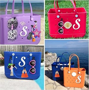 Charms Custom Mom Life Alphabet Letter Charm <strong>Accessories</strong> for Eva <strong>Beach</strong> Bag Waterproof EVA Material Outdoor Use Tote Bag - Product Image 2