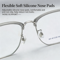 34818 pour lunettes de lecture - Montures de lunettes en alliage à monture complète dorée, légères et durables, unisexes, pour usage quotidien