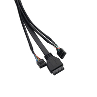 Cable para Panel Frontal de PC, Entrada y Salida de Audio y Micrófono, USB 2.0 Tipo C, Placa de Circuito Impreso para Panel Frontal de PC, Cable para Chasis