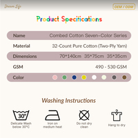 Serviette de Bain 100% Coton pour Ensemble de Voyage 6 Pièces 500 GSM 70x140cm Douce Absorbante Séchage Rapide pour Hôtel Spa Maison Luxe Vente en Gros