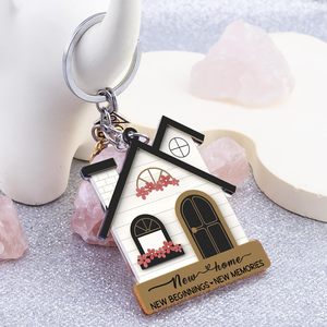 Idées de cadeaux pour la nouvelle <span class=keywords><strong>maison</strong></span>, porte-clés en acrylique en forme de <span class=keywords><strong>maison</strong></span> pour femmes, cadeaux de pendaison de crémaillère, cadeaux pour les nouveaux propriétaires, cadeau de pendaison de crémaillère - Product Image 4