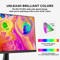 KOORUI Moniteur d'ordinateur 24 pouces FHD 1080P Moniteur de jeu 165Hz VA 1ms LED Moniteurs avec inclinaison ultra-mince réglable Soins oculaires