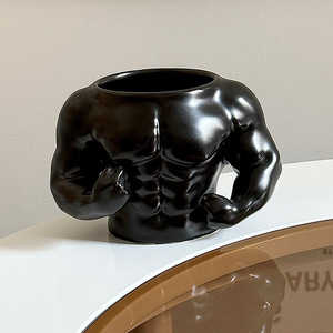 Seaygift creativo personalizado novio deportes Fitness músculo Taza <span class=keywords><strong>de</strong></span> cerámica 300ml 3D estereoscópica cintura pareja taza divertida - Product Image 6