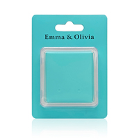 Boîtes d'emballage pour bijoux pliables écologiques personnalisées pour bagues, colliers, boucles d'oreilles, plateau en plastique PET transparent avec taille et forme personnalisées