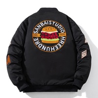 Veste de baseball décontractée en jersey, style uniforme américain, coupe ample, épaisse