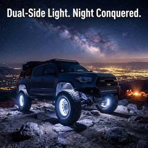 Kingshowstar Luces LED de Anillo Blancas de 17 Pulgadas y 8 Filas de Doble Cara 5730 IP68 para Llantas de Auto, ATV, UTV, Camioneta - Luz Ambiental para Ruedas - Stock en EE. UU. - Product Image 6