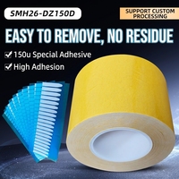 Ruban adhésif extensible blanc et noir de 0,15 mm, bandes adhésives faciles à décoller pour la fixation des batteries et le montage des composants électroniques