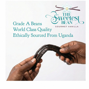 Les gousses de vanille Bourbon d'Ouganda les plus sucrées, de qualité A, fraîches et brutes, lot de 5, scellées sous vide, pour chefs et boulangers amateurs - Product Image 1