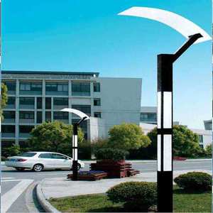 Modern <b>LED</b> Outdoor Garden <b>Light</b> Post 2700K Soft Warm White IP66 Iron Body <b>Motion</b> <b>Sensor</b> Solar Powered 10-Year Warranty - Product Image 4