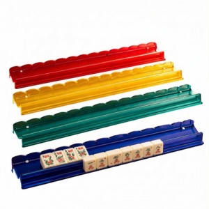 Exclusivo Soporte Magnético Americano de Lujo para Mahjong de Acrílico Transparente de 20 Pulgadas con Diseño Festoneado y Empujador Magnético Moderno - Product Image 1