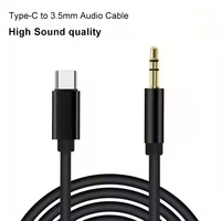 Typ C 3,5mm Audio-Aux-Kabel USB-C 3,5mm Adapter Splitter 1m Stereo-Verlängerung Auto-Aux-Kabel für Computer