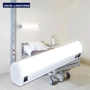 Up down illuminazione letto di ospedale testa luci ON/OFF interruttore 277v 347V della batteria di Emergenza di backup senza sfarfallio LED servitore luce lineare