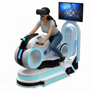 เครื่องเกมมอเตอร์ไซค์เสมือนจริง 9D สำหรับแข่งรถ ทำจากไฟเบอร์กลาส สำหรับใช้ในร่มในสวนสนุกเชิงพาณิชย์ - Product Image 4