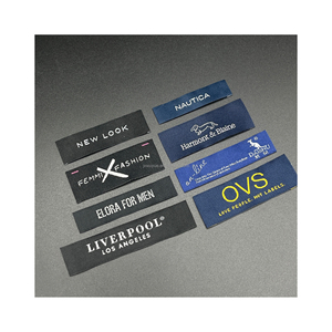 <span class=keywords><strong>NO</strong></span> MOQ Custom Woven Label Vestuário Labels Marca Woven Garment Labels Tags para Vestuário - Product Image 1