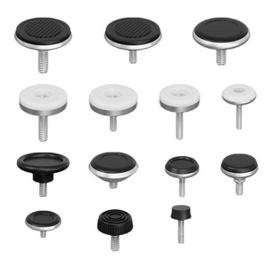 Pieds de meubles réglables en fer et plastique, antidérapants, durables, augmentant la hauteur, pour bureau, chaise, armoire - Product Image 1