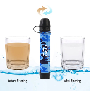 Ống lọc nước cá nhân Exroad dùng cho leo núi - Hệ thống lọc mini di động sinh tồn ngoài trời, không chứa BPA, tuổi thọ bộ lọc 5000L - Product Image 1