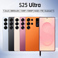 Smartphone 5G Android 15 Écran LED HD 90Hz de 7,3 pouces Écran arrière 16 Go de RAM 1 To de stockage Triple appareil photo 108 MP Batterie 8000 mAh