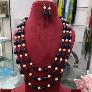 New Indian Jewellery <b>Beads</b> Long Glass Stone Drop Mala High quality Glass Multi Color <b>Beads</b> Handmade Bulk Product Necklace - Product Image 2