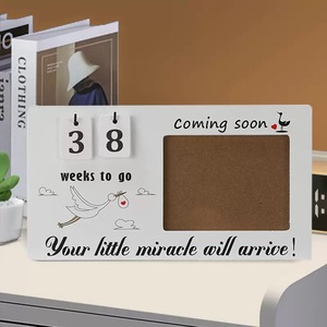 Trẻ sơ sinh sinh cột mốc ảnh khung gỗ hình ảnh khung phòng ngủ phòng khách trang trí khung ảnh em bé tăng trưởng tưởng niệm - Product Image 5