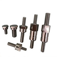 Pièces d'échantillonage usinées sur commande CNC pour filetages, en acier inoxydable/aluminium, avec traitement de surface par sablage
