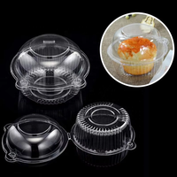 Fabricant de boîtes d'emballage alimentaire en plastique transparent Plateau à cupcakes Contenant sous blister pour cuisson de gâteaux et de pâtisseries
