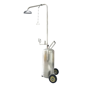 अनुकूलित मोबाइल जल भंडारण टैंक 80l पोर्टेबल आई वॉश संयोजन सुरक्षा आपातकालीन शॉवर आईवॉश स्टेशन - Product Image 1