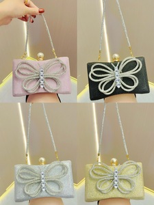 New Cross-border Socialite Rhinestone Small Women's Evening Dress <b>Clutch</b> Diamond-encrusted Shoulder Crosbody Portable Tanjing - Product Image 4