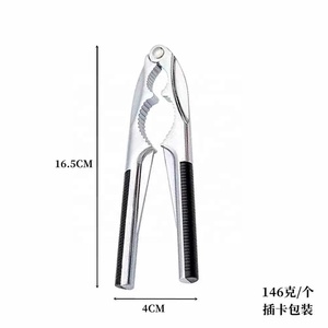 Clip en alliage de <span class=keywords><strong>zinc</strong></span> en noyer poignée droite poignée incurvée décortiqueur <span class=keywords><strong>pince</strong></span> domestique ouvre-coquille - Product Image 6
