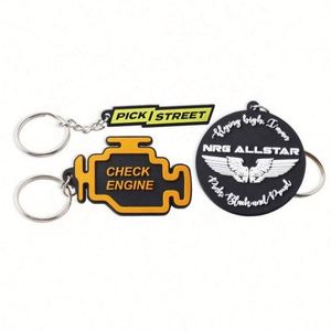 Custom Desig 2D Logo Brand Silicone Key <b>Chain</b> Carabiners Gift <b>Cheap</b> Promotional Rubber Soft Pvc Keychain Wholesale - Product Image 3