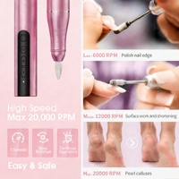 Kit de manucure électrique portable sans fil Vantrend Beauty avec logo personnalisé, mini perceuse à ongles professionnelle, fabriquée en matériaux durables pour salon de manucure