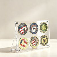 Boîte de présentation transparente en acrylique de 1 mm d'épaisseur pour pièces de collection, médailles et badges – Idéale pour la maison et le magasin