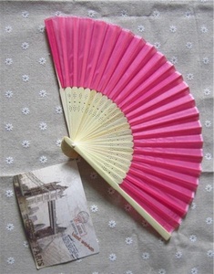 New Trend <b>Rainbow</b> Pride Customized Bamboo Silk Folding Hand Fan - Product Image 5