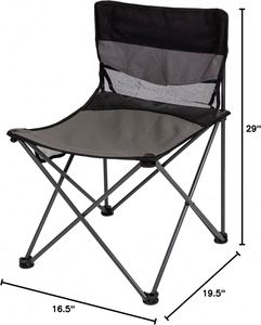 Silla de Pesca Plegable Portátil de Metal, Ligera y Compacta, Muebles de Exterior para Uso en la Playa - Product Image 4