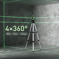 Traversez 12 Lines Factory 360 Automatique Nivellement Laser Rotary Vert Niveau Laser Machine 4D 16 Lignes niveau laser pour