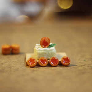 Offre Spéciale Maison De Poupée Miniature Nourriture Cookie Simulation Gâteau <span class=keywords><strong>Dim</strong></span> Sum Décoration Mini En Forme De Confiture Biscuits Casa De Munecas - Product Image 3