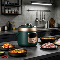 Mini-cuiseur à pression électrique 1,8 L compact multifonction pour la maison