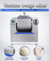 Machine à pétrir la pâte sous vide industrielle Fuxin, capacité 25 kg, pétrin sous vide automatique SUS304 pour la fabrication de pâtes et de nouilles en usine, CE