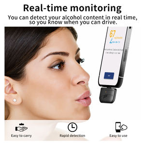 Anpassbarer tragbarer OEM-Alkohol <span class=keywords><strong>tester</strong></span> für Mobiltelefone mit Atem alkohol überwachung - Product Image 4